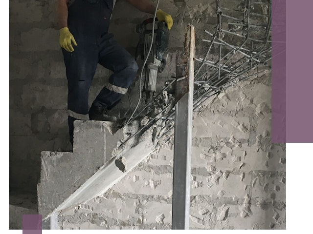 Демонтаж металлических и бетонных лестниц в Минеральных Воде