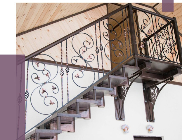 Кованые лестницы в Минеральных Воде от 80792 руб. под ключ