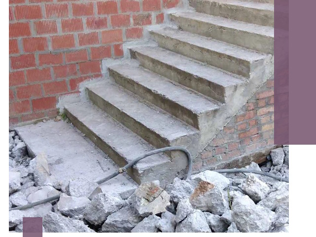 Демонтаж бетонных лестниц в Минеральных Воде: быстро и безопасно