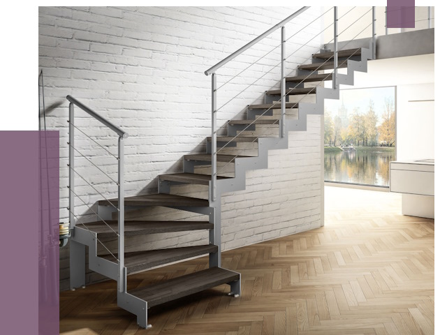 Г-образные лестницы под ключ в Минеральных Воде от 37548 руб. | ПРОЛЁТ-Мнр