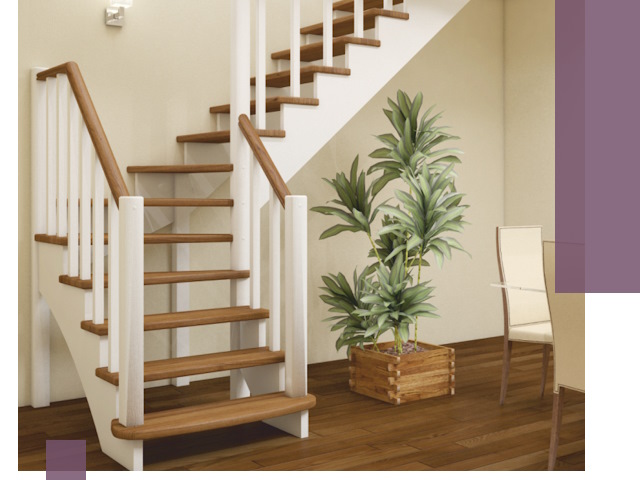 Г-образные лестницы под ключ в Минеральных Воде — изготовление и монтаж