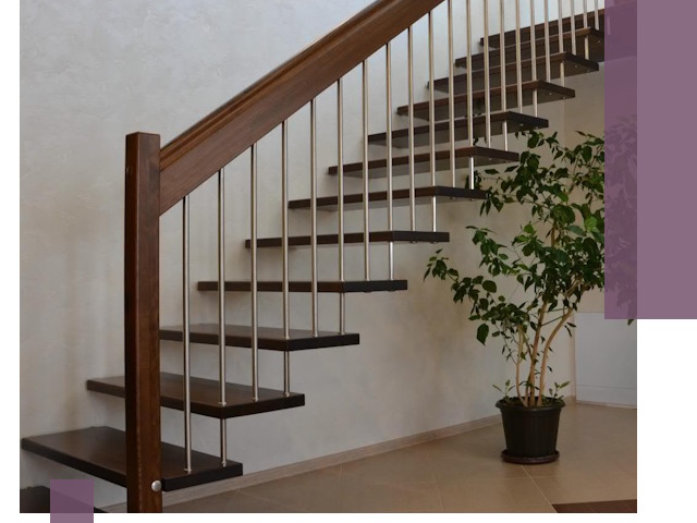 Лестницы на больцах под ключ в Минеральных Воде – изготовление и монтаж