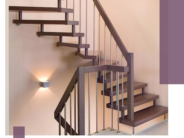 Изготовление лестниц на больцах в Минеральных Воде под ключ