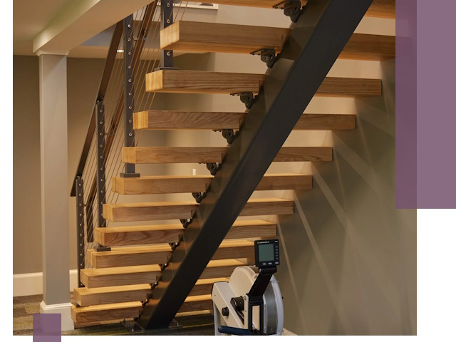 Лестницы на монокосоурах под ключ в Минеральных Воде - изготовление и монтаж