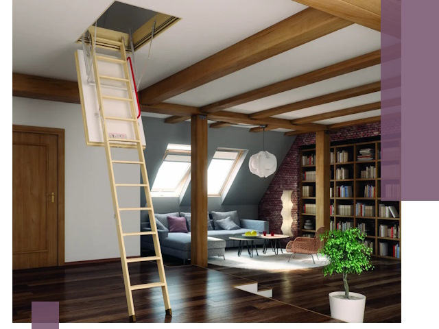 Чердачные лестницы под ключ в Минеральных Воде: изготовление и монтаж