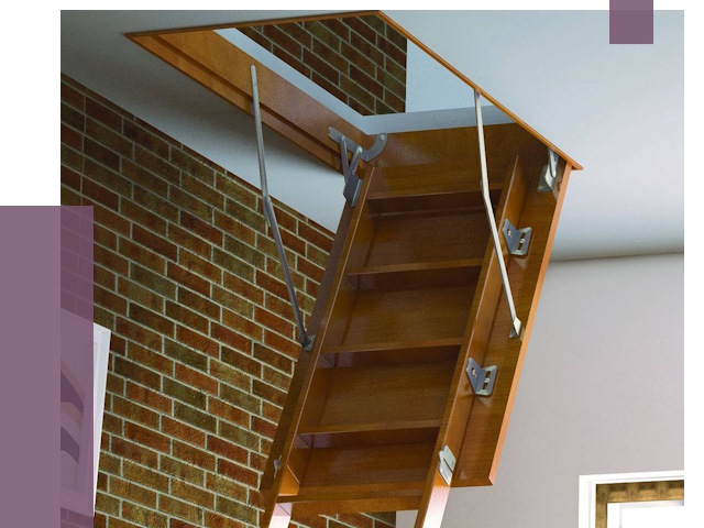 Установка чердачной лестницы в Минеральных Воде от 7924 руб. | ПРОЛЁТ-Мнр