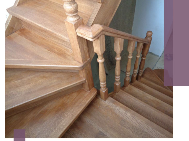 Дубовые лестницы под ключ в Минеральных Воде: изготовление и монтаж