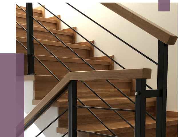 Обшивка металлической лестницы деревом в Минеральных Воде от 4402 руб.