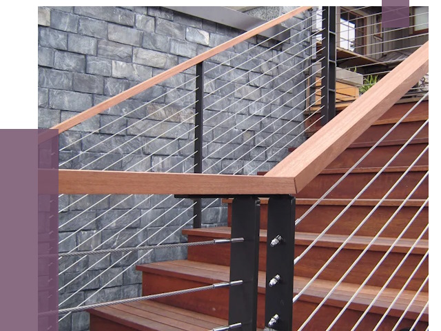 Тросовые перила под ключ в Минеральных Воде от 7872 руб.