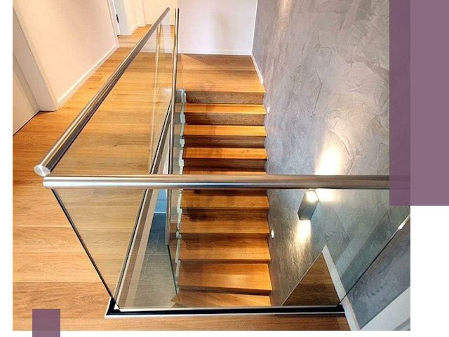 Перила для лестницы в доме — изготовление и монтаж в Минеральных Воде