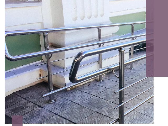Ограждения пандусов из металла и нержавейки в Минеральных Воде