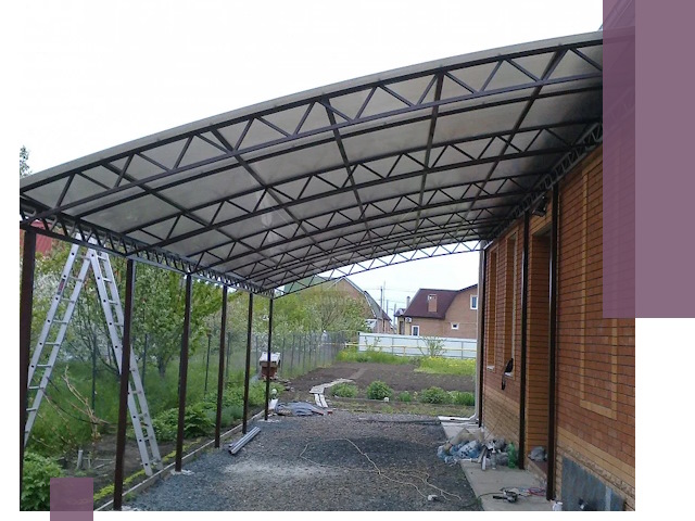 Профессиональный монтаж навесов под ключ в Минеральных Воде