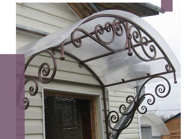 Изготовление козырьков в Минеральных Воде от 7458 руб. — заказать | ПРОЛЁТ-Мнр