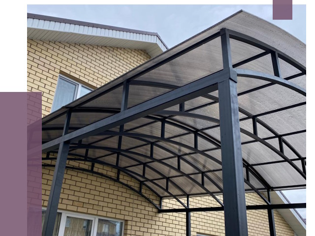 Монтаж козырьков в Минеральных Воде от 11653 руб. | ПРОЛЁТ-Мнр