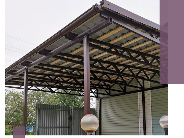 Навесы под ключ в Минеральных Воде: изготовление, монтаж и гарантия