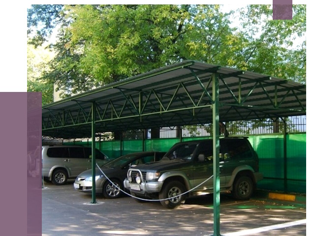 Навесы для парковки в Минеральных Воде от 81310 руб. заказать | ПРОЛЁТ-Мнр