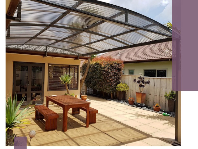 Навесы во двор под ключ в Минеральных Воде — изготовление и монтаж