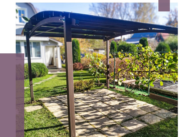 Навесы для дачи в Минеральных Воде от 12896 руб. под ключ — ПРОЛЁТ-Мнр