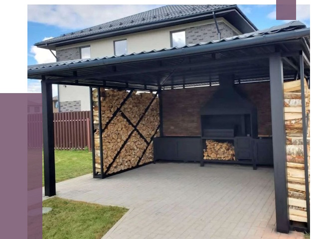 Навесы для барбекю в Минеральных Воде от 12896 руб. под ключ | ПРОЛЁТ-Мнр