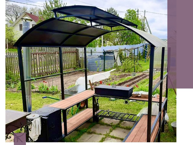 Навесы для барбекю в Минеральных Воде: изготовление, монтаж и демонтаж