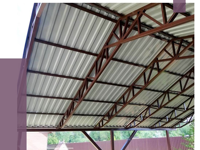 Навесы из профнастила в Минеральных Воде от 7458 руб. | ПРОЛЁТ-Мнр