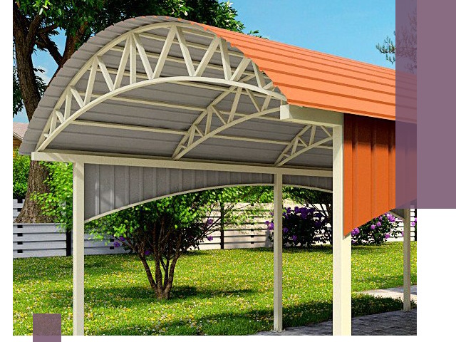 Навесы из профнастила под ключ в Минеральных Воде — установка и монтаж