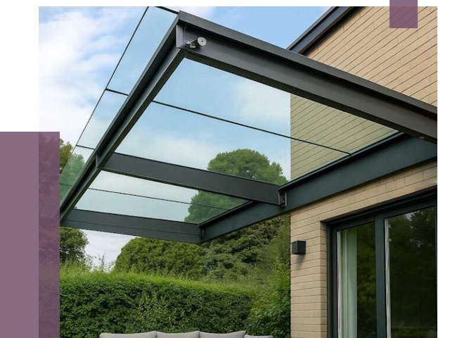 Стеклянные навесы и козырьки в Минеральных Воде от 12430 руб.