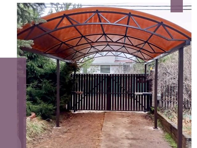 Арочные навесы в Минеральных Воде от 12896 руб. — изготовление и монтаж | ПРОЛЁТ-Мнр