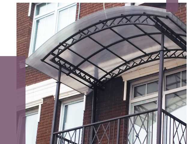 Козырьки над балконом в Минеральных Воде от 8753 руб. | ПРОЛЁТ-Мнр