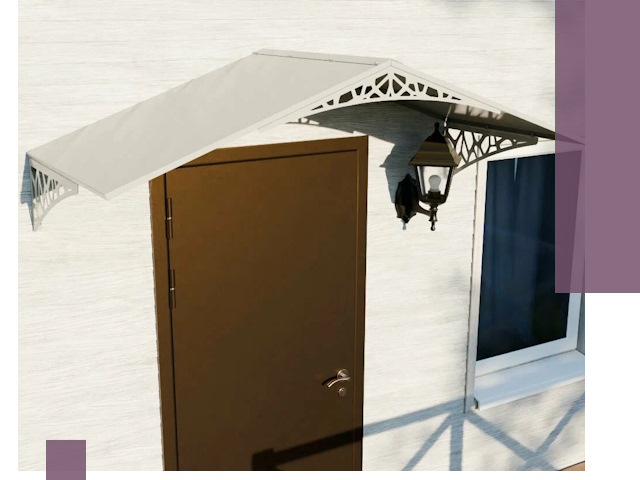 Металлические козырьки на входы и террасы в Минеральных Воде