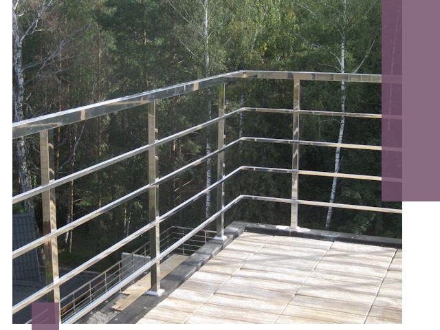 Парапеты из нержавеющей стали в Минеральных Воде — изготовление и монтаж