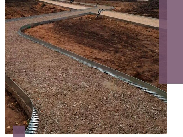 Металлические бордюры под ключ в Минеральных Воде — изготовление и монтаж