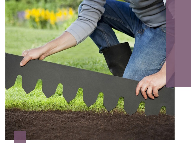 Металлические бордюры для газона в Минеральных Воде — изготовление и монтаж