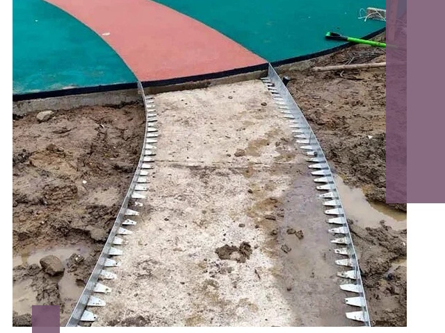 Металлические бордюры для дорожек в Минеральных Воде — монтаж и изготовление