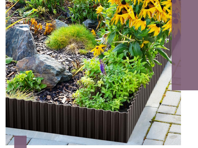 Металлические бордюры для клумб в Минеральных Воде — производство и монтаж